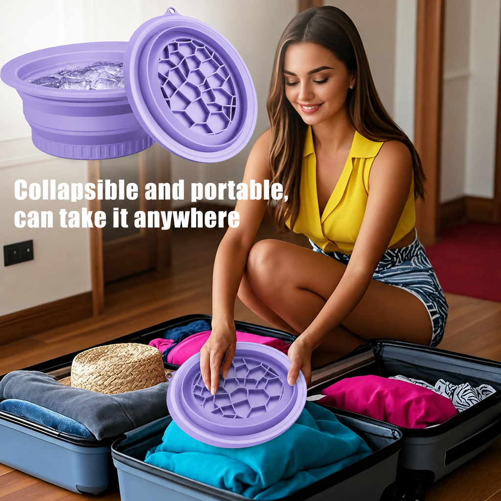 Foldable Ice Face Bowl | Ice Bowl for Face Dip | Face Ice Bowl for Instant Glow