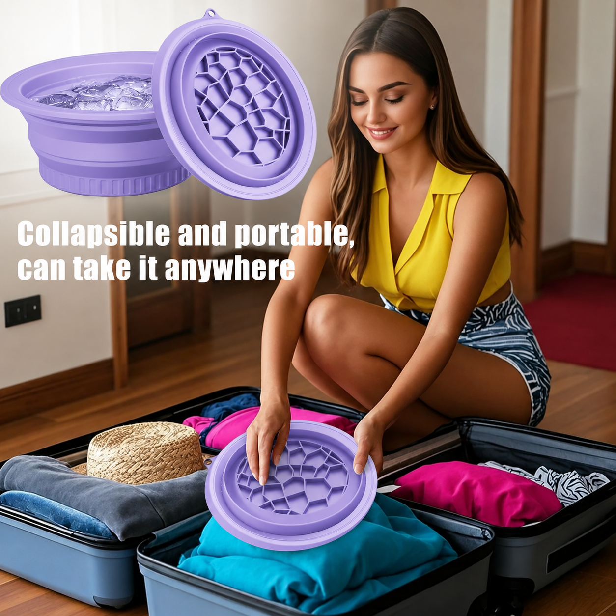 Foldable Ice Face Bowl | Ice Bowl for Face Dip | Face Ice Bowl for Instant Glow